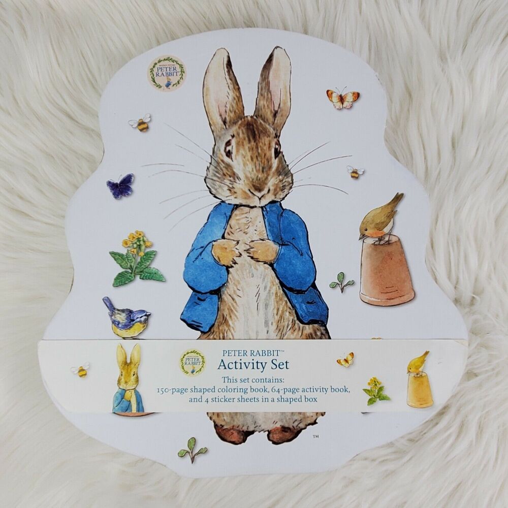 Peter Rabbit Box Activity Set Includes Coloring & Activity Book Stickers